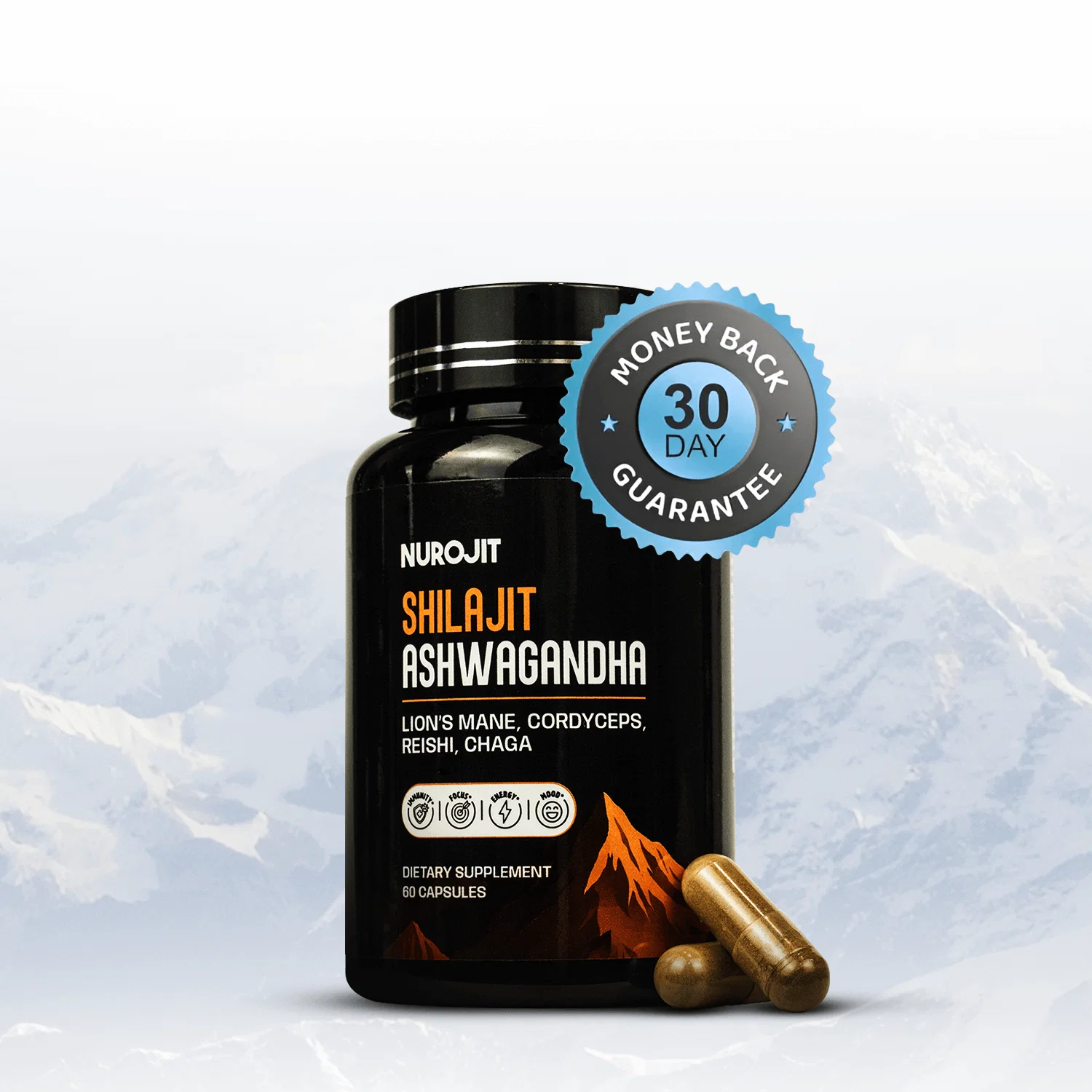 6 in 1 Shilajit Ashwagandha Mushroom Capsules - Image 6