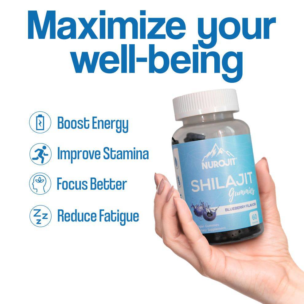 Blueberry Shilajit - 60 Vegan Gummies - Image 3