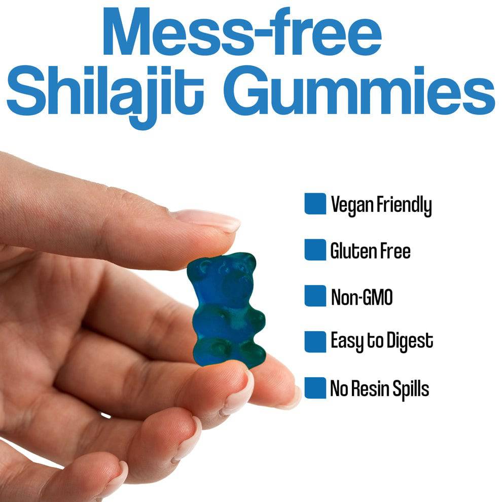Blueberry Shilajit - 60 Vegan Gummies - Image 4